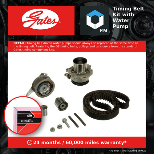 Timing belt water pump kit - timing,