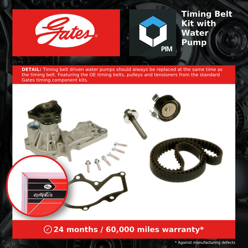Timing belt water - &, pump