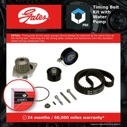Timing belt water pump kit - timing, &