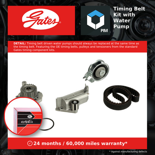 Timing belt water - &, pump