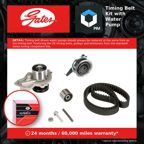 Timing belt water pump kit - timing,