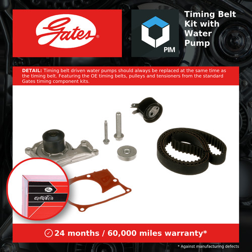 Timing belt water pump kit - &,