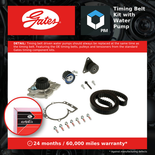 Timing belt water - water, pump