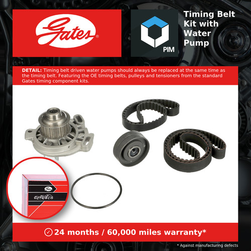 Timing belt water pump - belt, kit