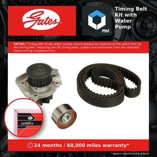 Timing belt water pump kit - belt,