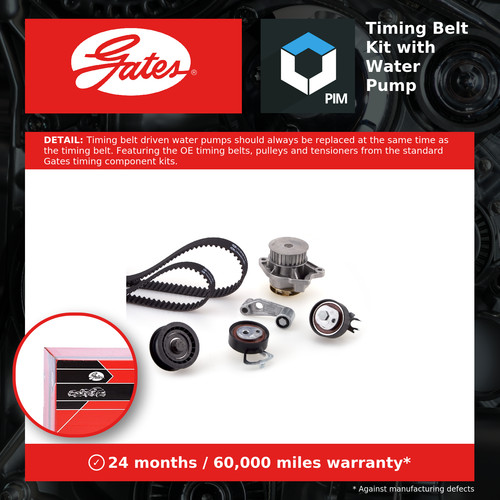 Timing belt water pump - water,