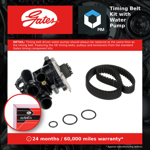 Timing belt water pump - belt, kit