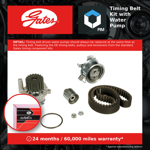 Timing belt water pump kit - belt,