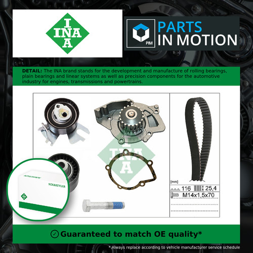 Timing belt water pump kit - belt,