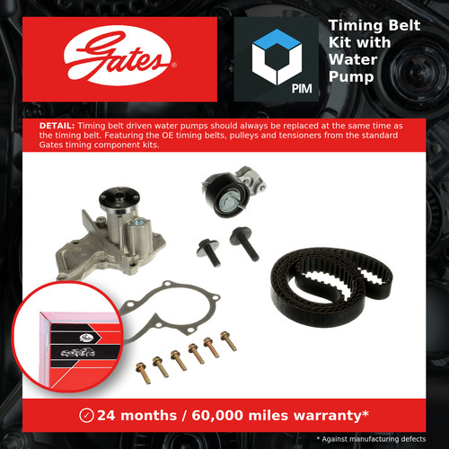 Timing belt water pump kit - pump,