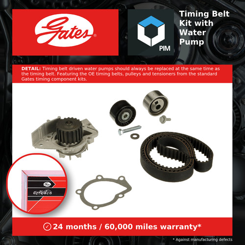 Timing belt water - &, pump