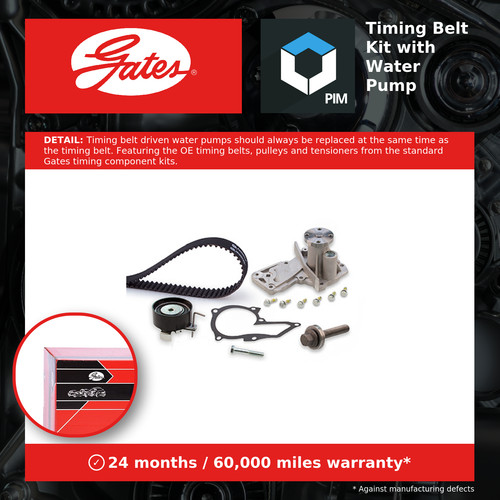 Timing belt water pump kit - timing,