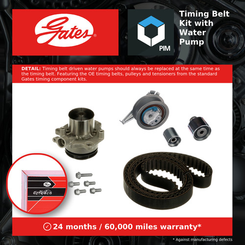 Timing belt water pump kit - water,
